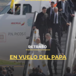 Retraso en vuelo del papa