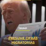 Trump presume cifras migratorias
