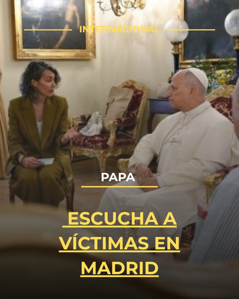 Papa escucha a víctimas en Madrid