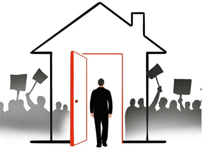 La protesta que regresó a casa