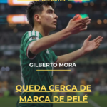 Gilberto Mora queda cerca de marca de Pelé