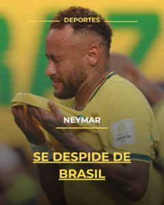 Neymar se despide de Brasil