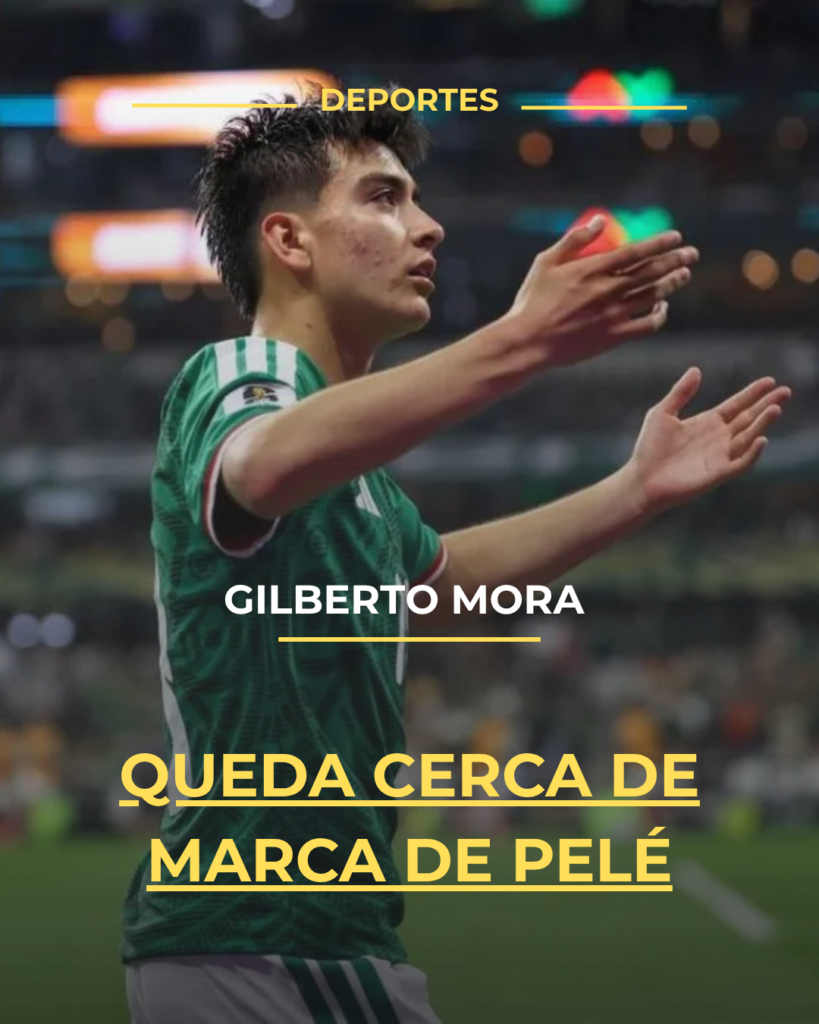 Gilberto Mora queda cerca de marca de Pelé