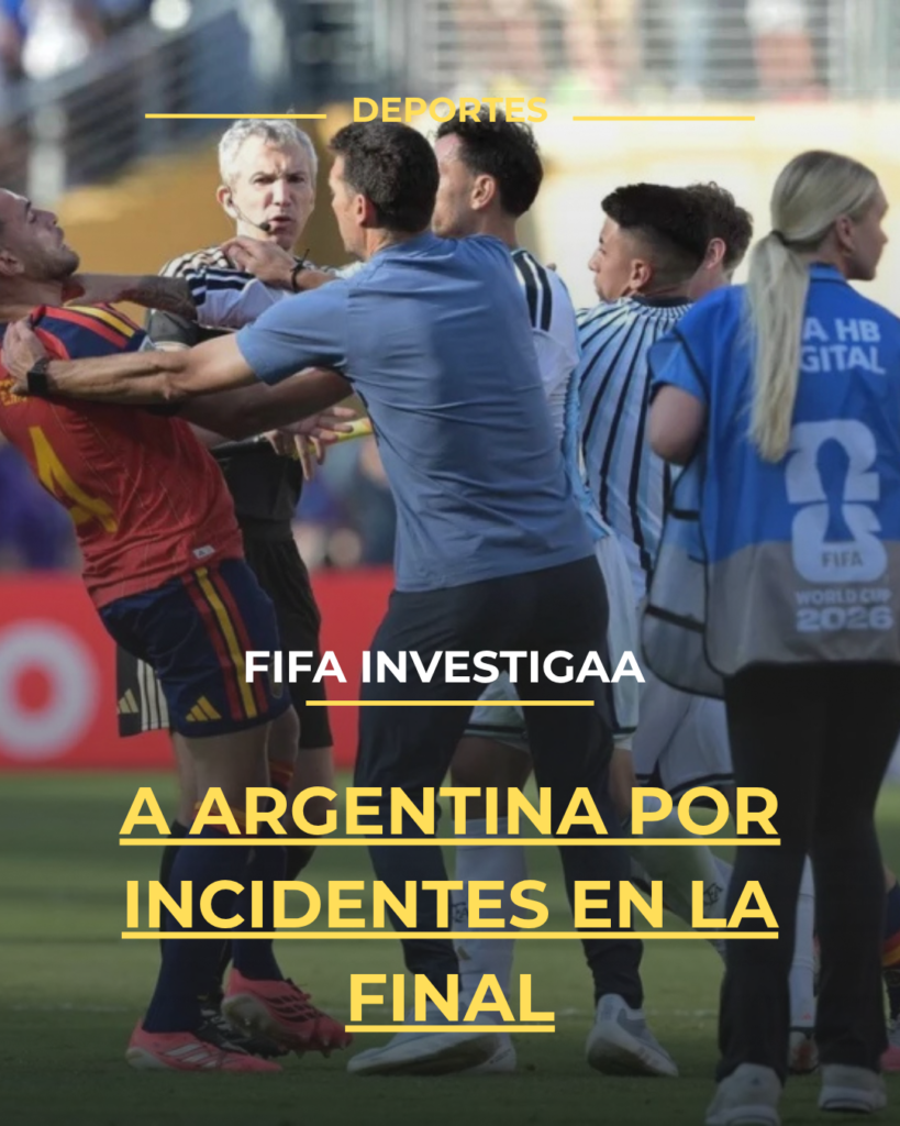 FIFA investiga a Argentina por incidentes en la final