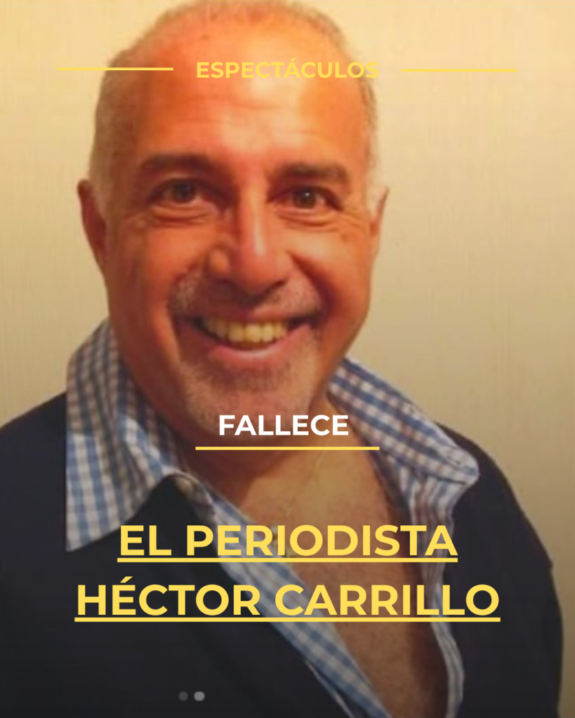 Fallece el periodista Héctor Carrillo
