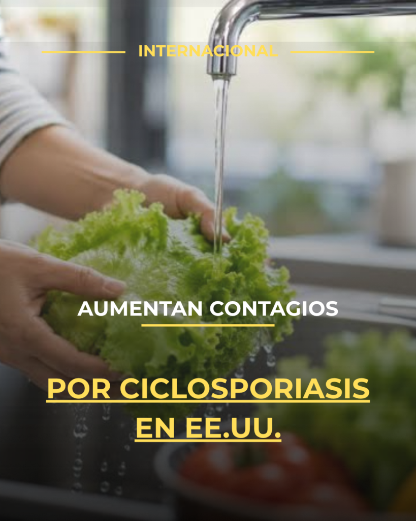 Aumentan contagios por ciclosporiasis en EE.UU.
