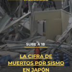 Sube a 18 la cifra de muertos por sismo en Japón