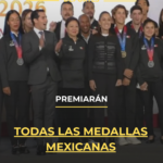 Premiarán todas las medallas mexicanas
