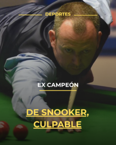 Ex campeón de snooker, culpable
