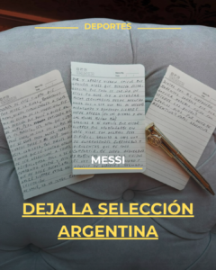 Messi deja la selección argentina