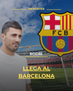 Rodri llega al Barcelona