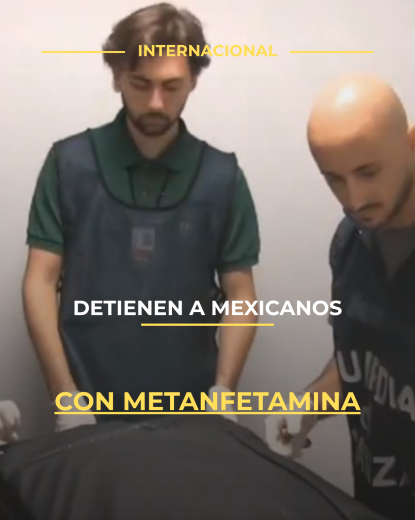 Detienen a mexicanos con metanfetamina