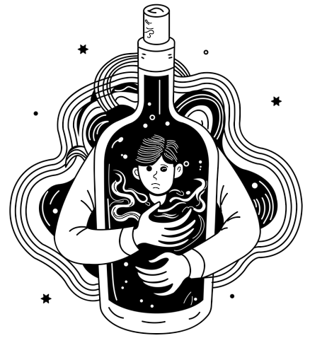 Perros, alcoholismo y vida