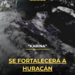 “Karina” se fortalecerá a huracán