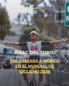 Isaac del Toro encabezará a México en el Mundial de Ciclismo 2026