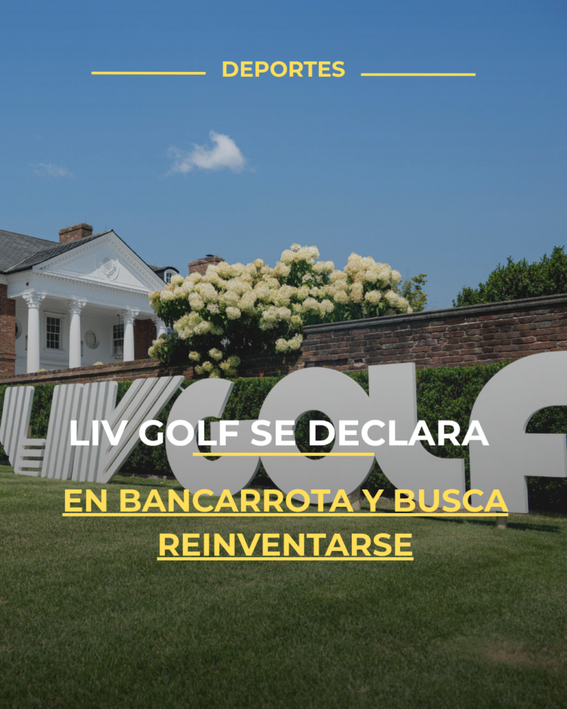 LIV Golf se declara en bancarrota y busca reinventarse