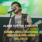 Aleks Syntek explota contra fans y responde tras polémico show del Grito