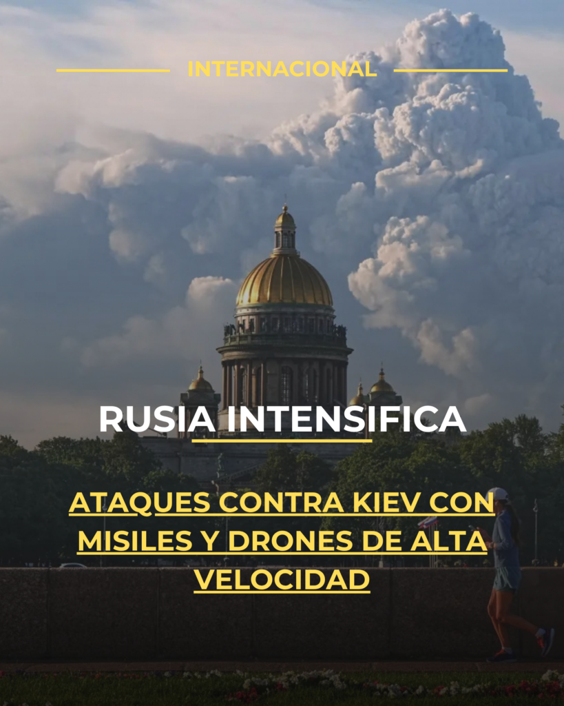 Rusia intensifica ataques contra Kiev con misiles y drones de alta velocidad