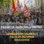 Francia marcha contra congelación salarial y falta de recursos educativos