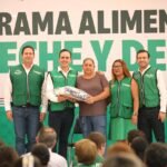 Manolo Jiménez arranca nueva etapa del programa «Leche, Huevo y Despensón» en Coahuila.