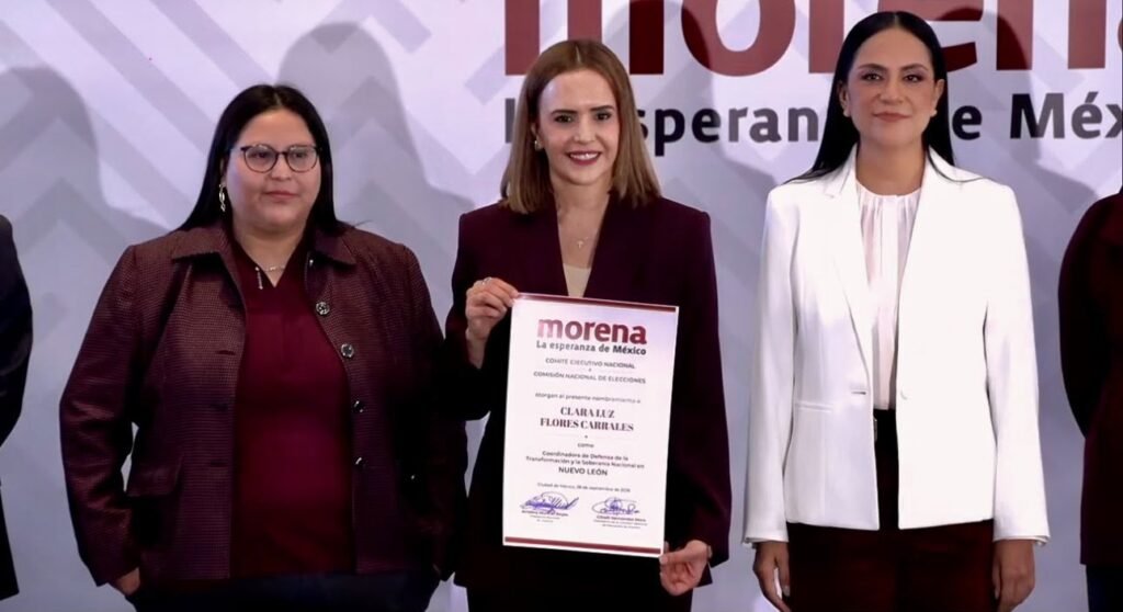 De Monclova a Nuevo León: Clara Luz Flores toma la ruta de Morena rumbo a 2027