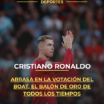 Cristiano Ronaldo arrasa en la votación del BOAT, el Balón de Oro de todos los tiempos
