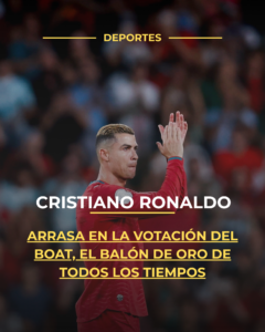 Cristiano Ronaldo arrasa en la votación del BOAT, el Balón de Oro de todos los tiempos