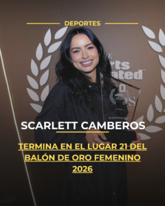 Scarlett Camberos termina en el lugar 21 del Balón de Oro Femenino 2026