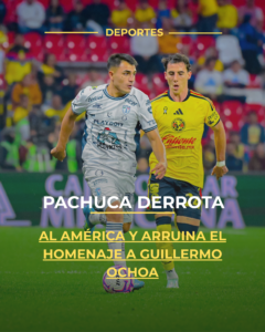 Pachuca derrota al América y arruina el homenaje a Guillermo Ochoa