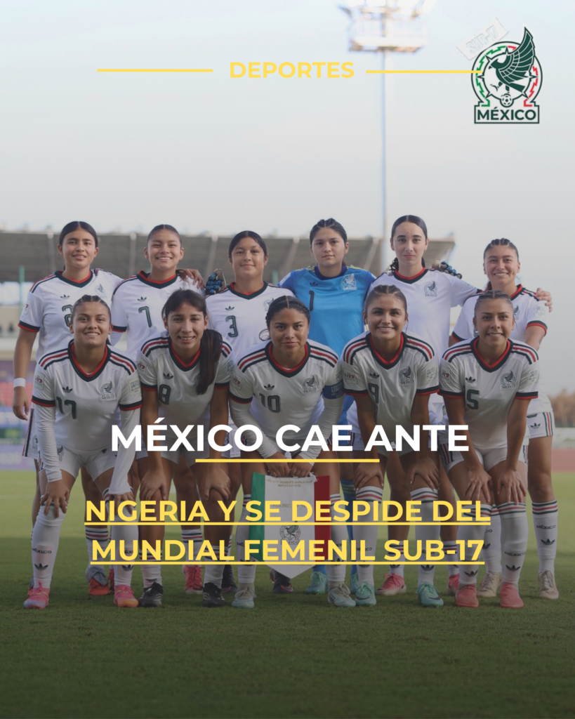 México cae ante Nigeria y se despide del Mundial Femenil Sub-17