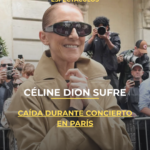 Céline Dion sufre caída durante concierto en París y tranquiliza a sus fans