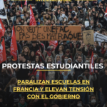 Protestas estudiantiles paralizan escuelas en Francia y elevan tensión con el Gobierno