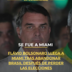 Flávio Bolsonaro llega a Miami tras abandonar Brasil después de perder las elecciones