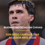 Chivas recibe buenas noticias sobre Diego Campillo tras su lesión ante Atlas