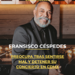 Francisco Céspedes preocupa tras sentirse mal y detener su concierto en CDMX