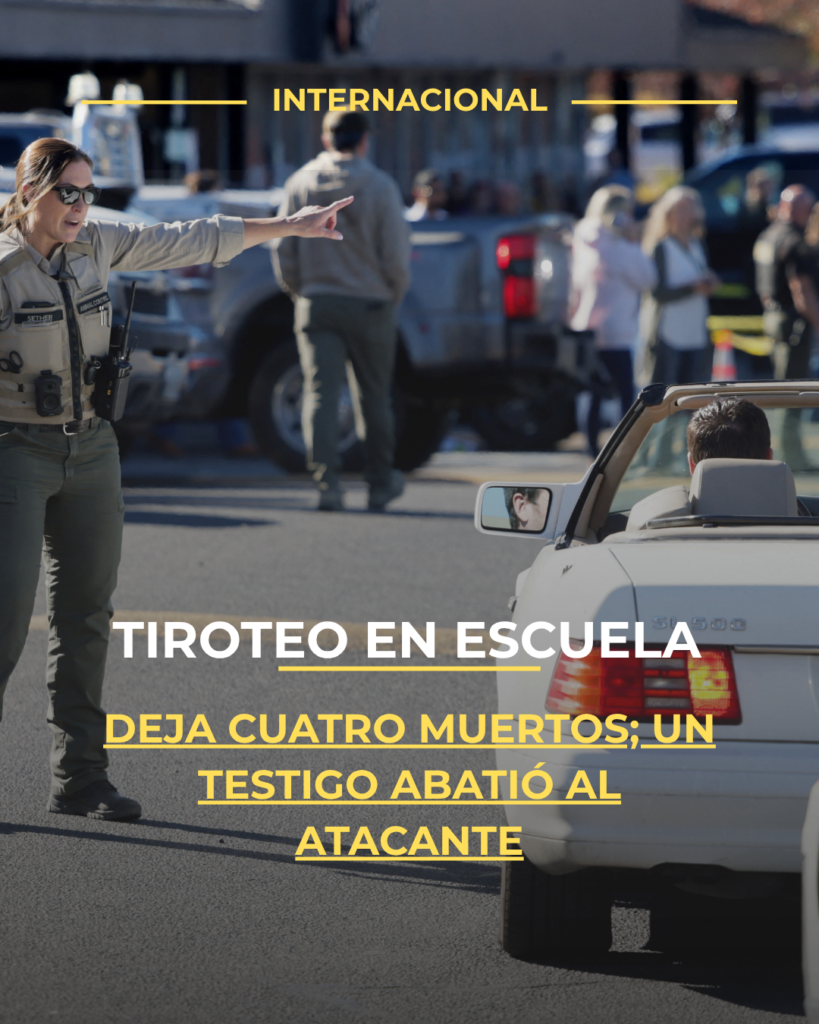 Tiroteo en escuela de Oregón deja cuatro muertos; un testigo abatió al atacante