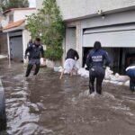 Mantienen Policía Estatal y PAR apoyo a población por lluvias
